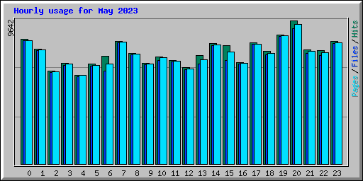 Hourly usage for May 2023